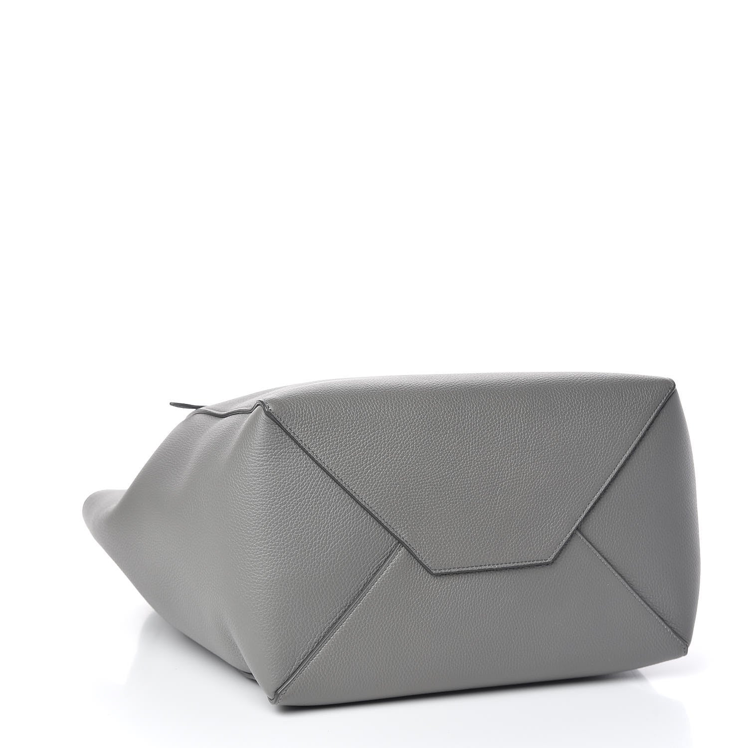 Celine Soft Grained Calfskin Small Belt Cabas Phantom Medium Grey 4 of 10