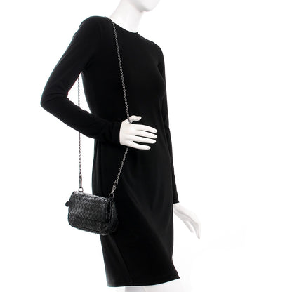 Bottega Veneta Nappa Intrecciato Small Chain Crossbody Black 2 of 8