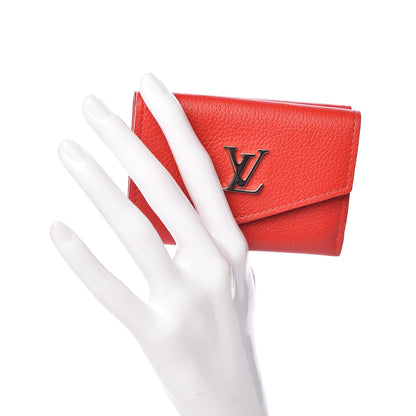 Louis Vuitton Calfskin Lockmini Wallet Kabuki 2 of 7