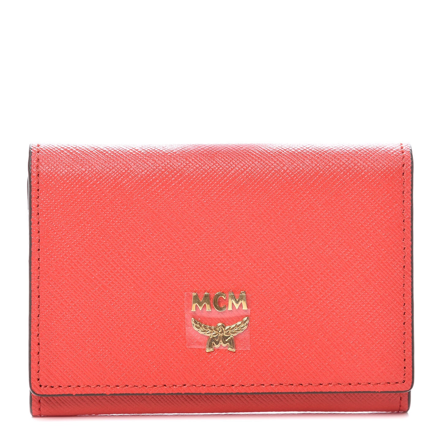Saffiano Snap Card Wallet Poppy Red