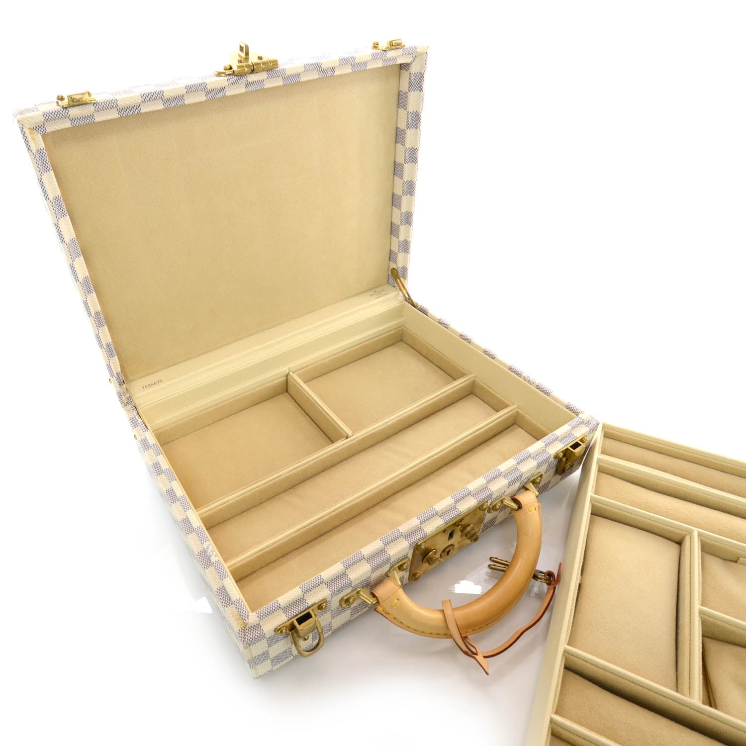 Louis Vuitton Damier Azur Boite Bijoux 34 Jewelry Case 3 of 8