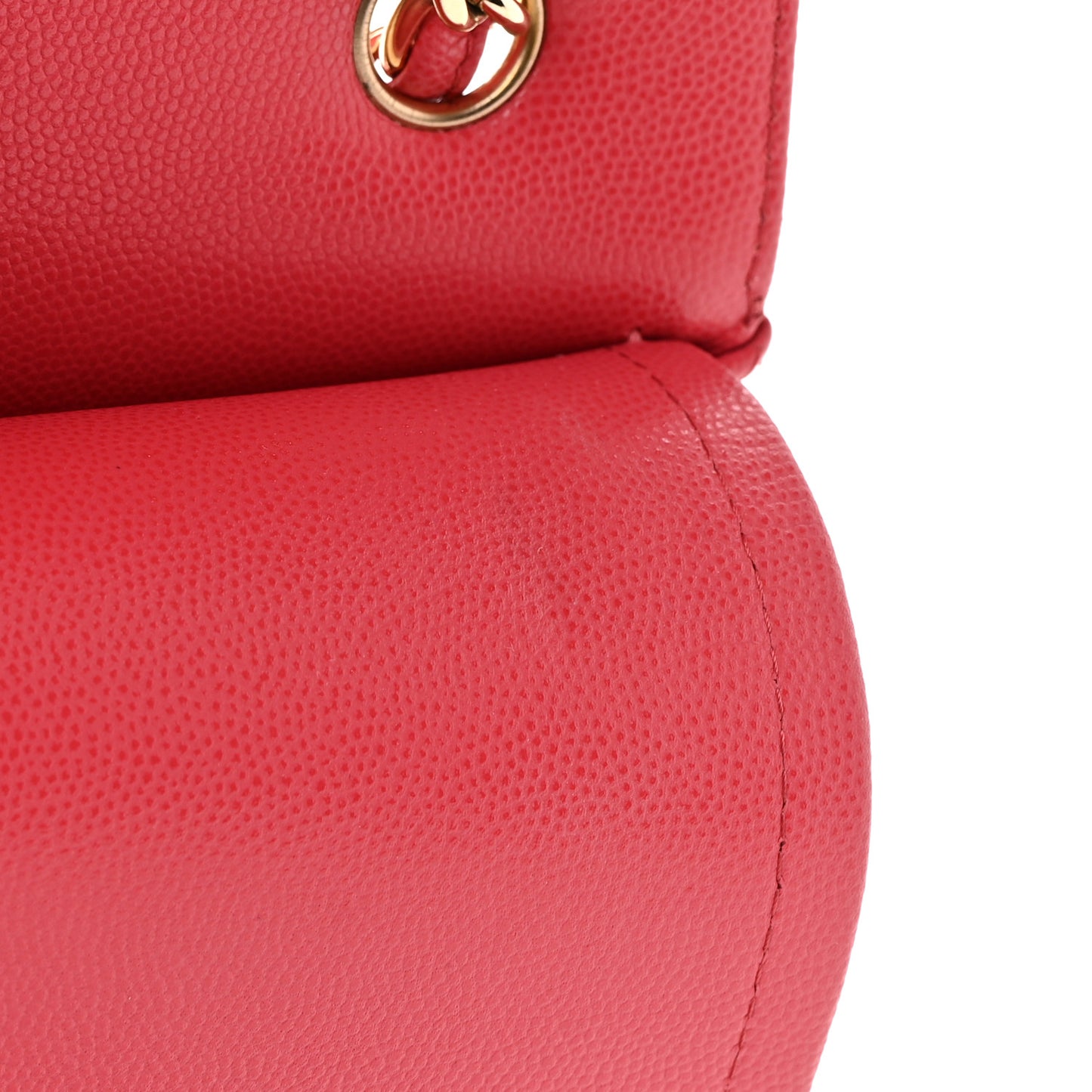 Caviar Quilted Jumbo Double Flap Dark Pink