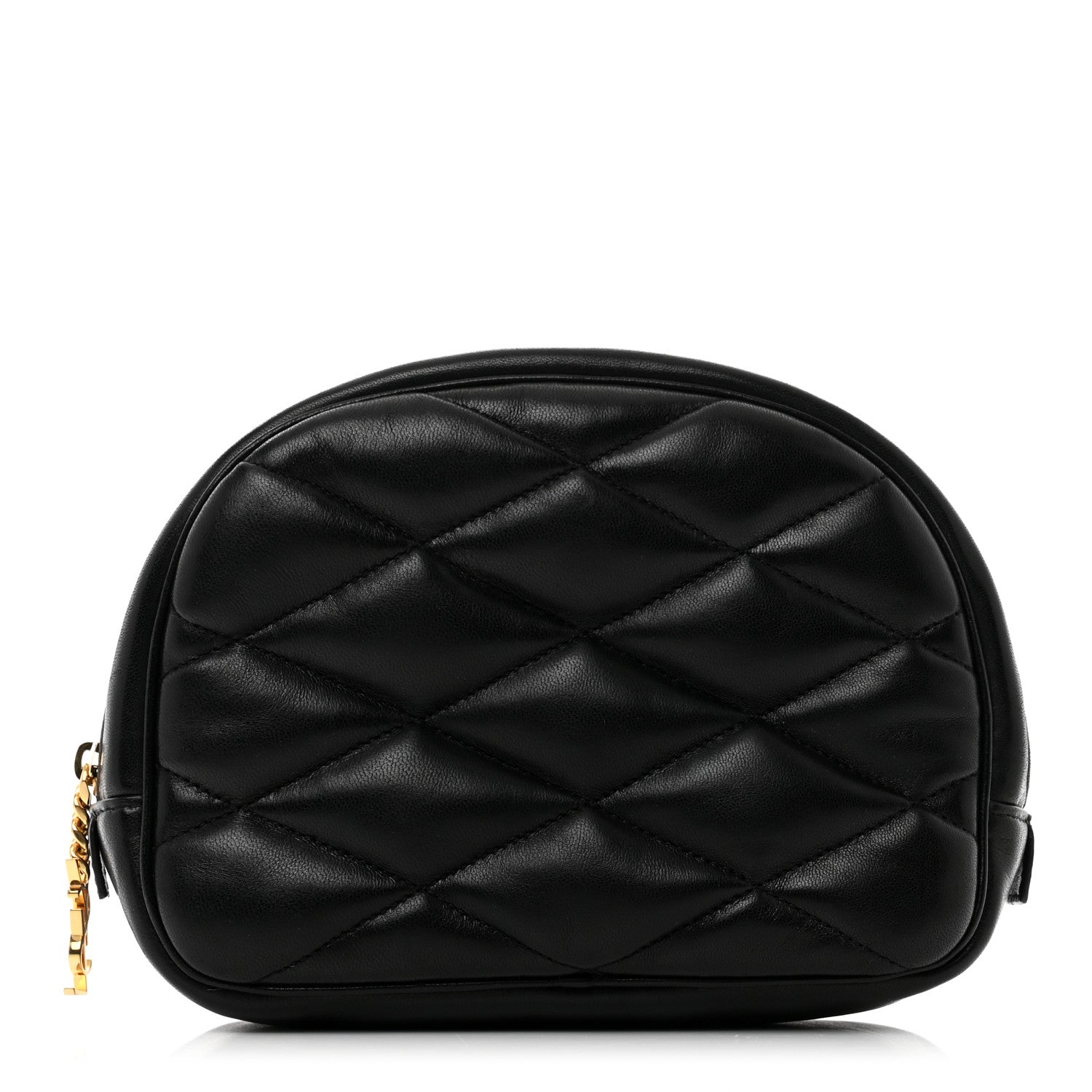 Saint Laurent Lambskin Quilted Lolita Cosmetic Pouch Black 1 of 7