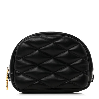Saint Laurent Lambskin Quilted Lolita Cosmetic Pouch Black 1 of 7