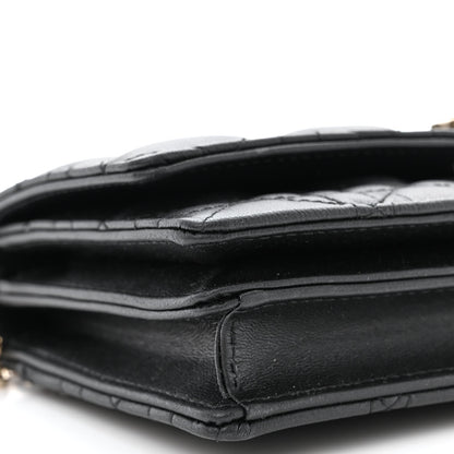 Christian Dior Lambskin Cannage Mini My Dior Bag Black 9 of 10