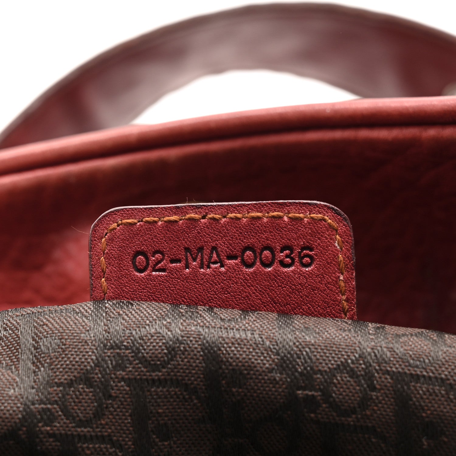 Christian Dior Calfskin Large Gaucho Double Saddle Bag Red 1851703