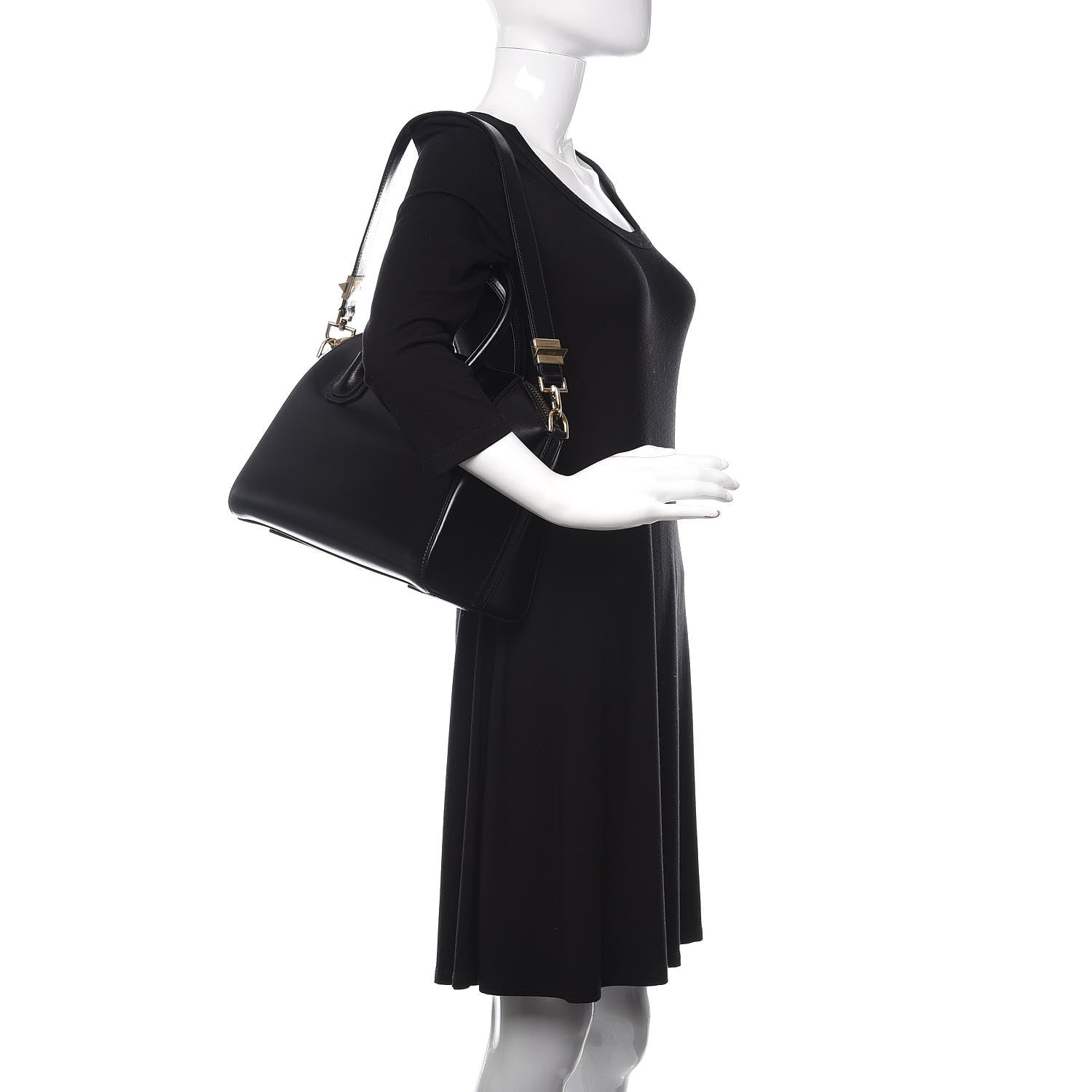 Givenchy Shiny Lord Calfskin Small Antigona Black 2 of 11