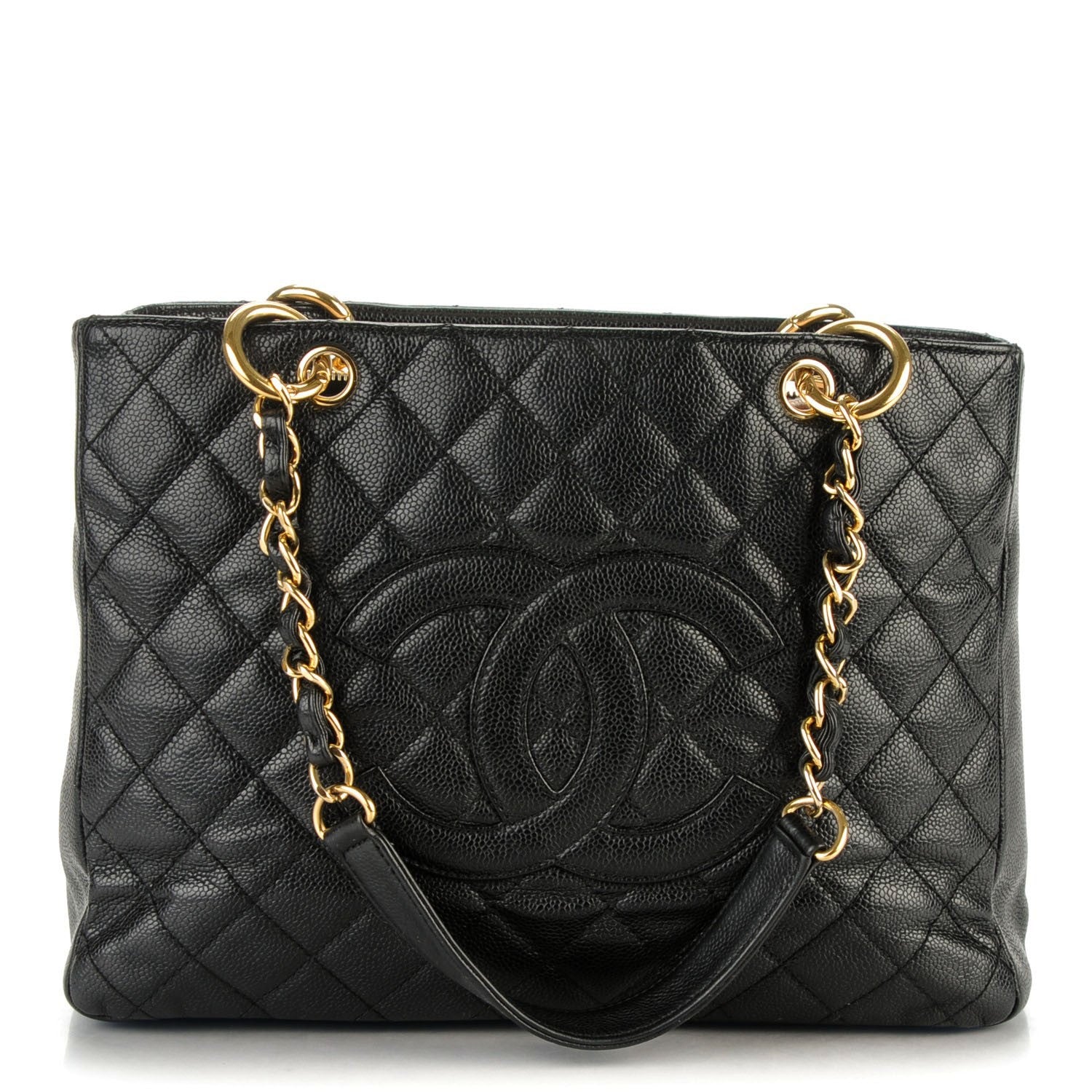 Chanel Caviar Quilted Grand Shopping Tote GST Black 1 of 8