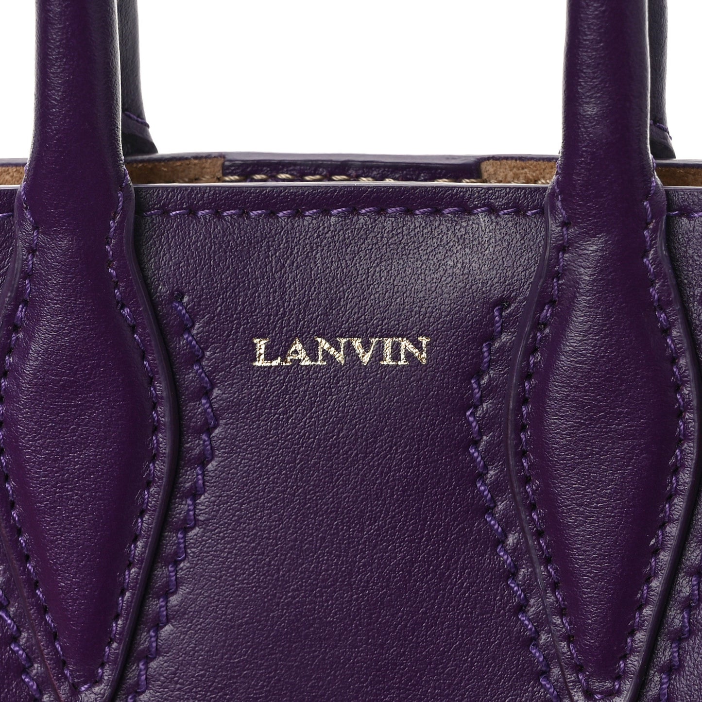 Smooth Calfskin Micro Le Journee Dark Purple