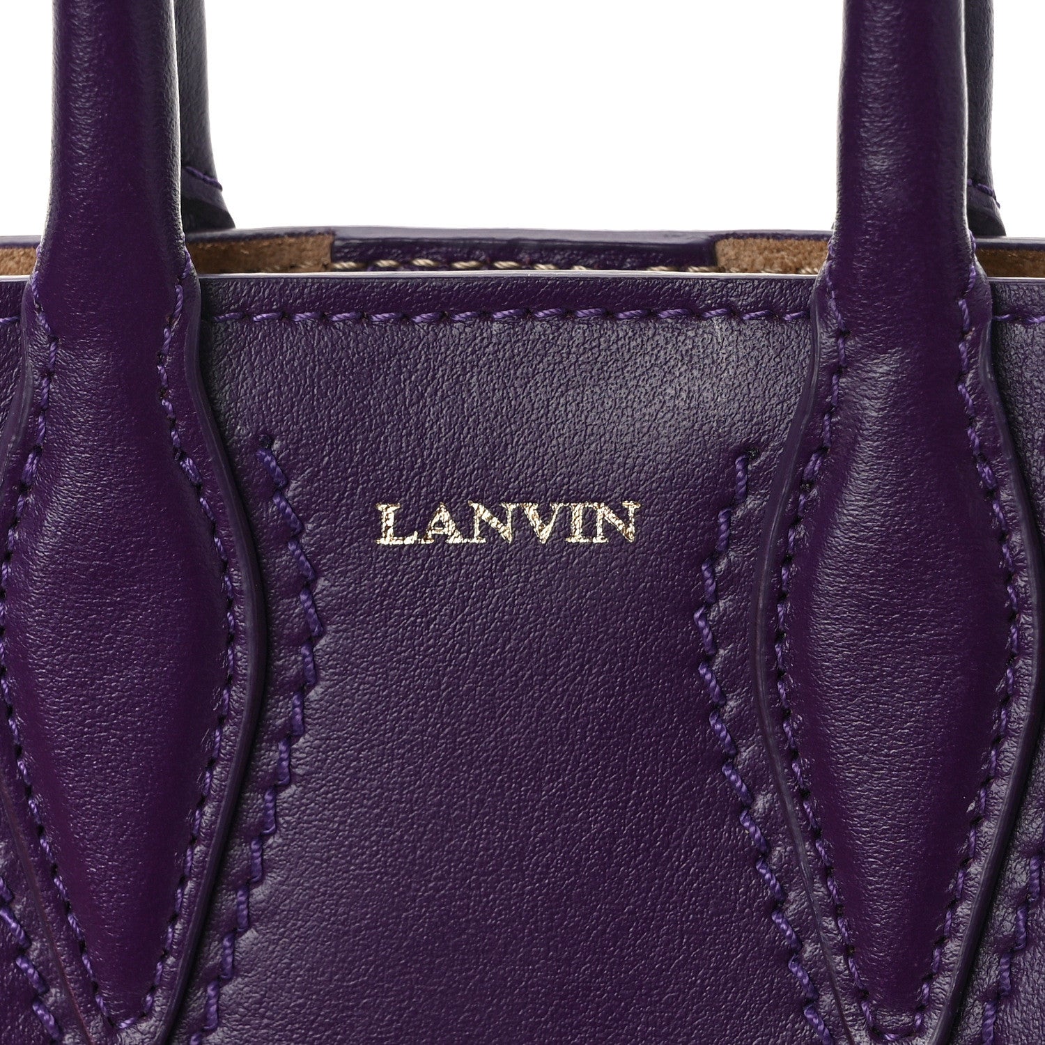 Lanvin Smooth Calfskin Micro Le Journee Dark Purple 6 of 9