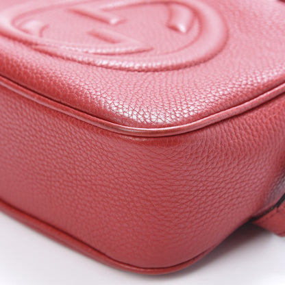 Gucci Pebbled Calfskin Small Soho Disco Bag Tabasco Red 10 of 15