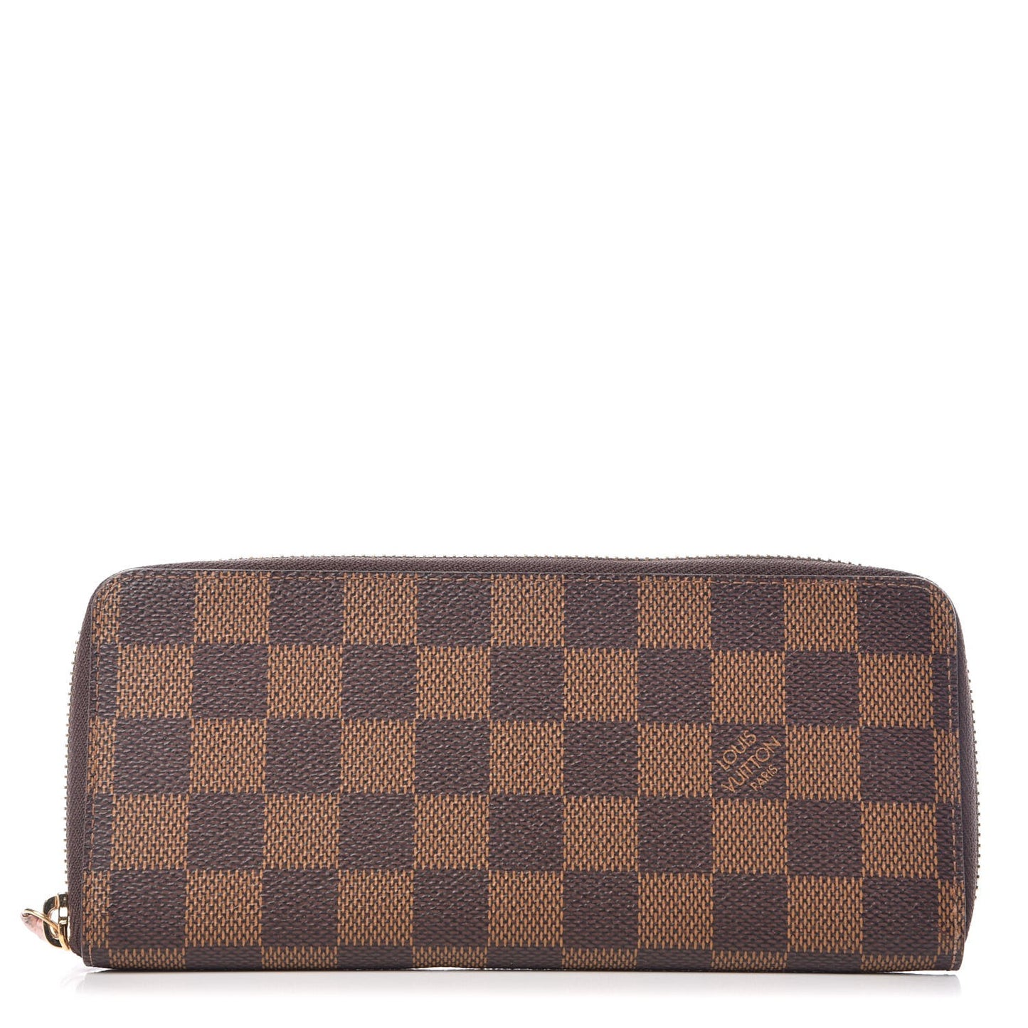 Damier Ebene Clemence Wallet Rose Ballerine