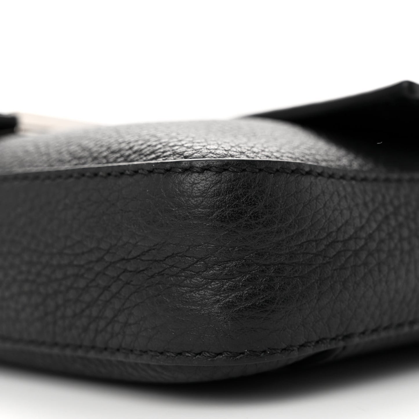 Cuoio Romano Selleria Belt Baguette Bag Black