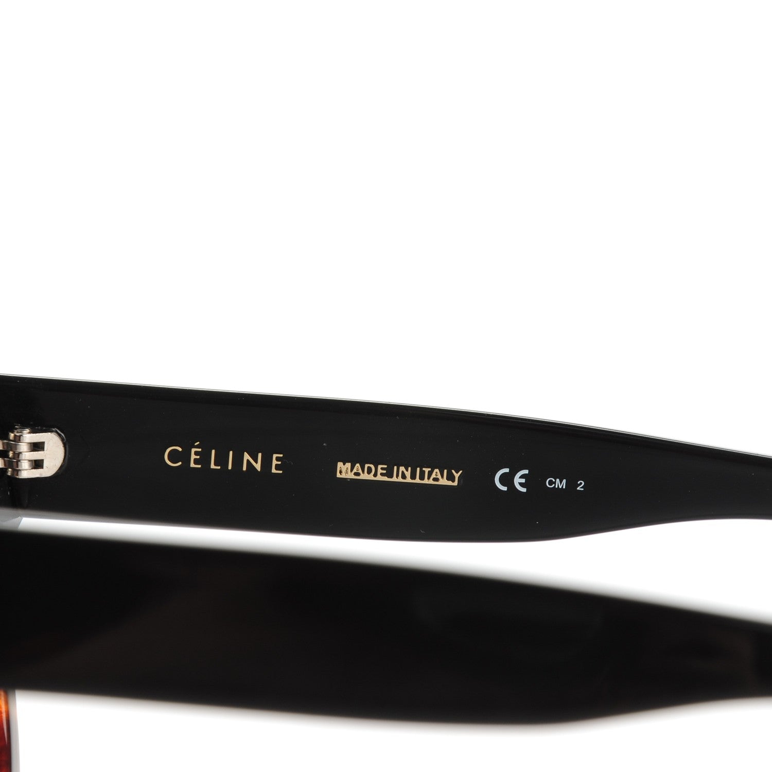 Celine Shadow Sunglasses CL 41026/S Black Havana 3 of 4