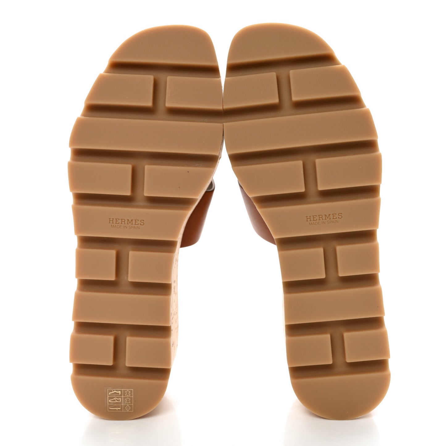Calfskin Cork Eze 30 Sandals 37 Marron Glaise