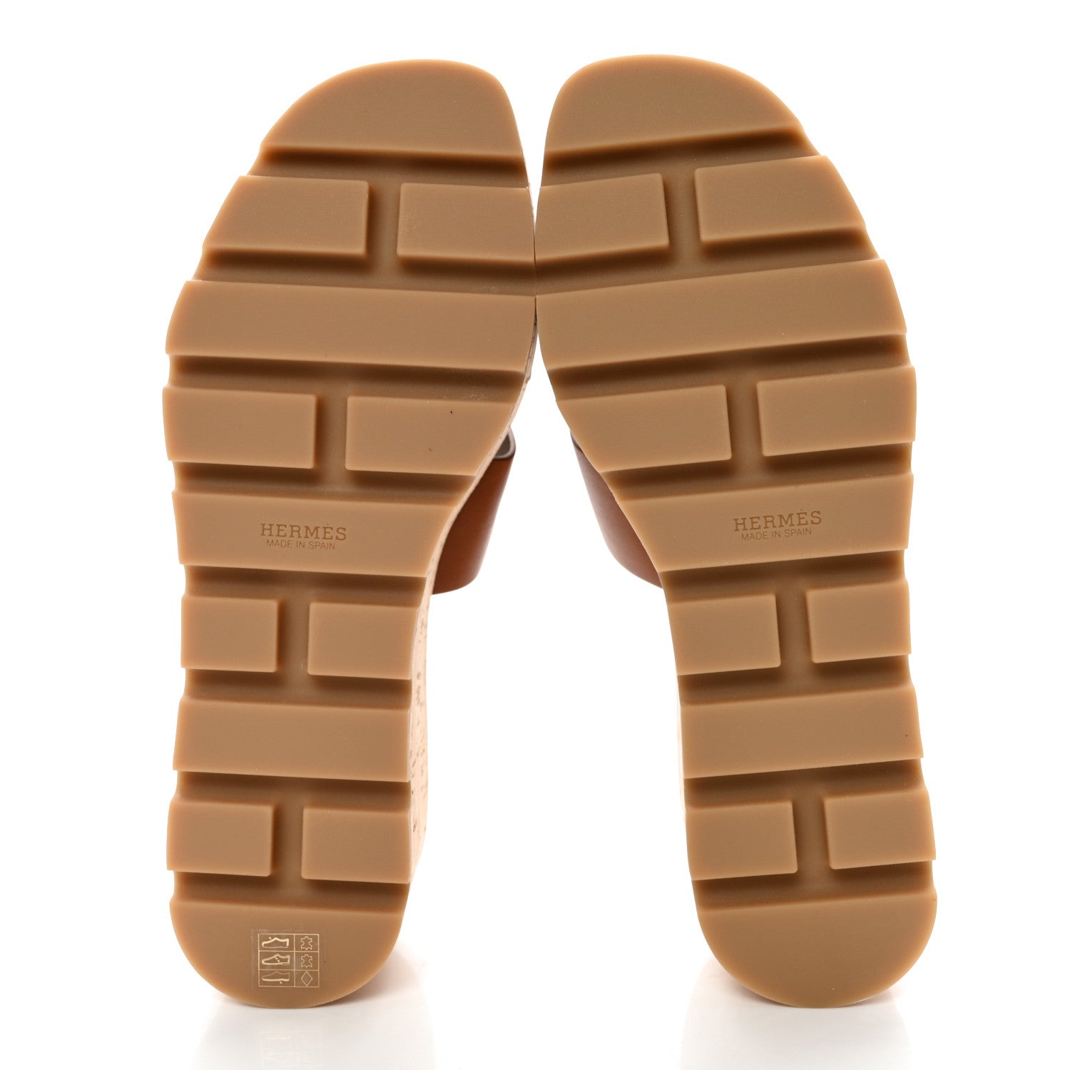 Hermes Calfskin Cork Eze 30 Sandals 37 Marron Glaise 5 of 11