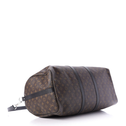 Louis Vuitton Monogram Macassar Keepall Bandouliere 55 3 of 9