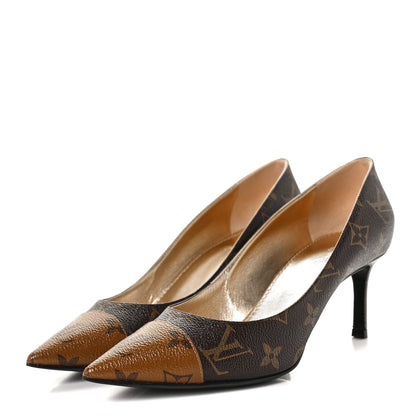 Louis Vuitton Reverse Monogram Cherie Pumps 38 3 of 7