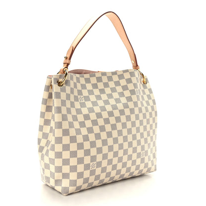 Louis Vuitton Damier Azur Graceful PM Rose Ballerine 3 of 9