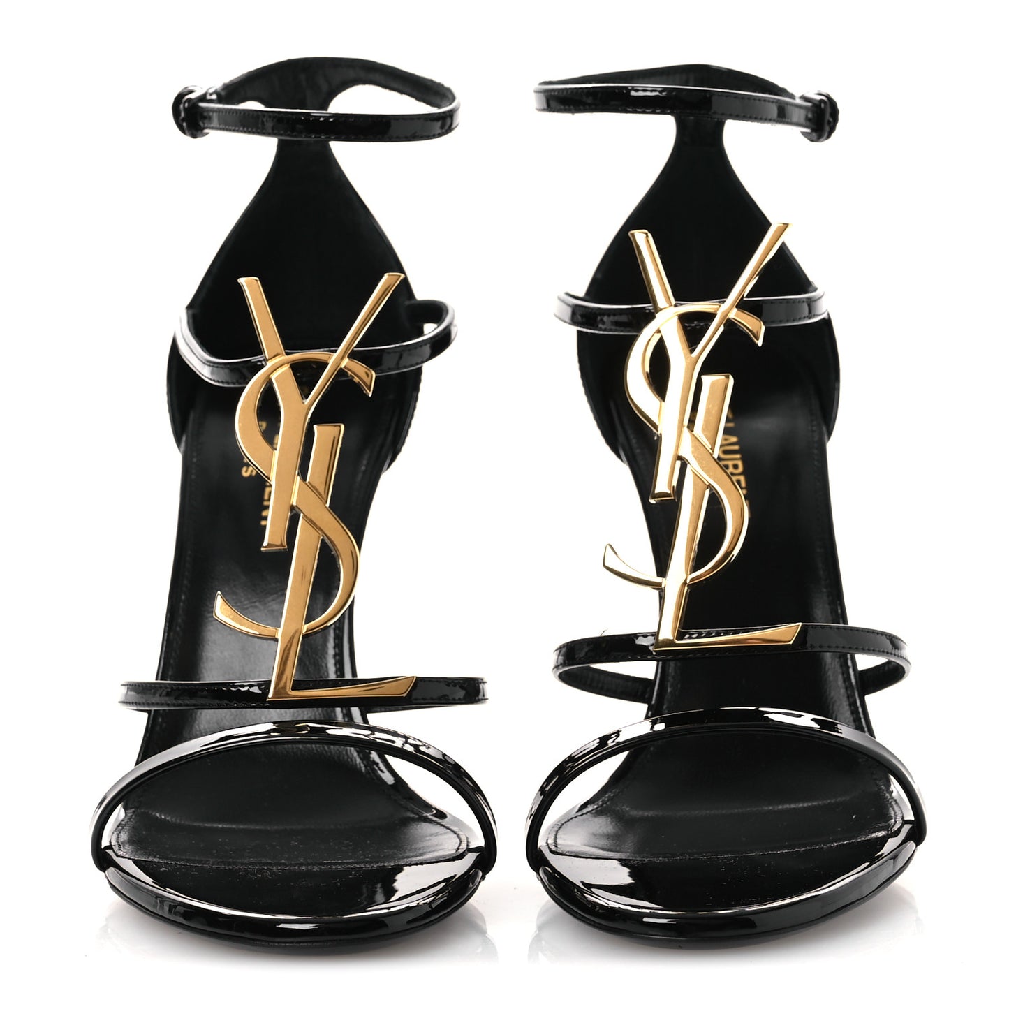 Patent Cassandra 100 Ankle Strap Sandals 38.5 Black