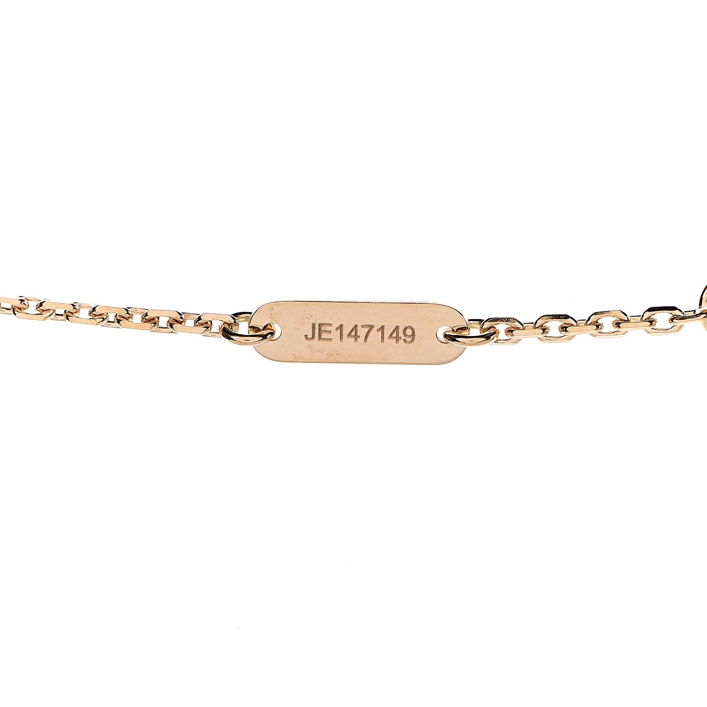 18K Yellow Gold Diamond Vintage Alhambra Pendant Necklace