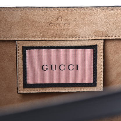 Gucci Calfskin GucciGhost Real Medium XL Tote Black Yellow 6 of 12