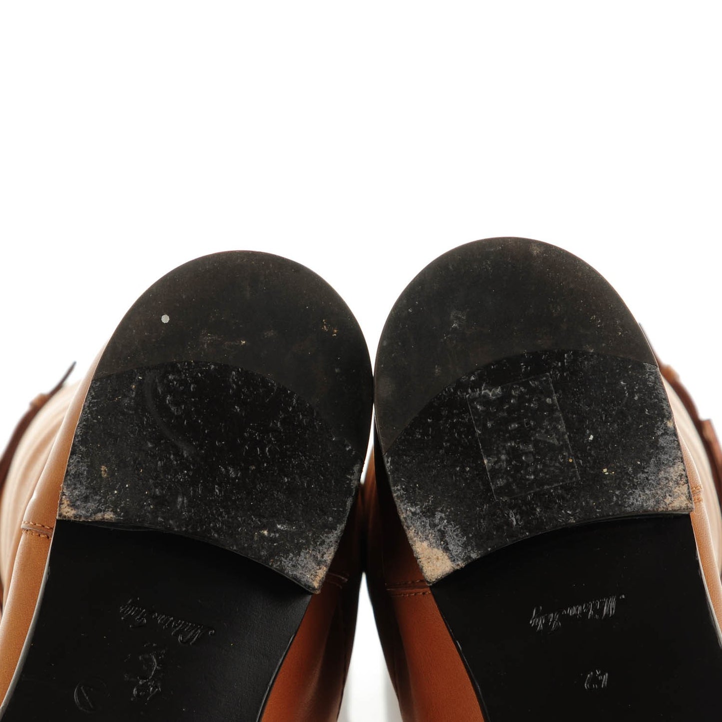Calfskin Legacy Flat High Boots 42 Brown