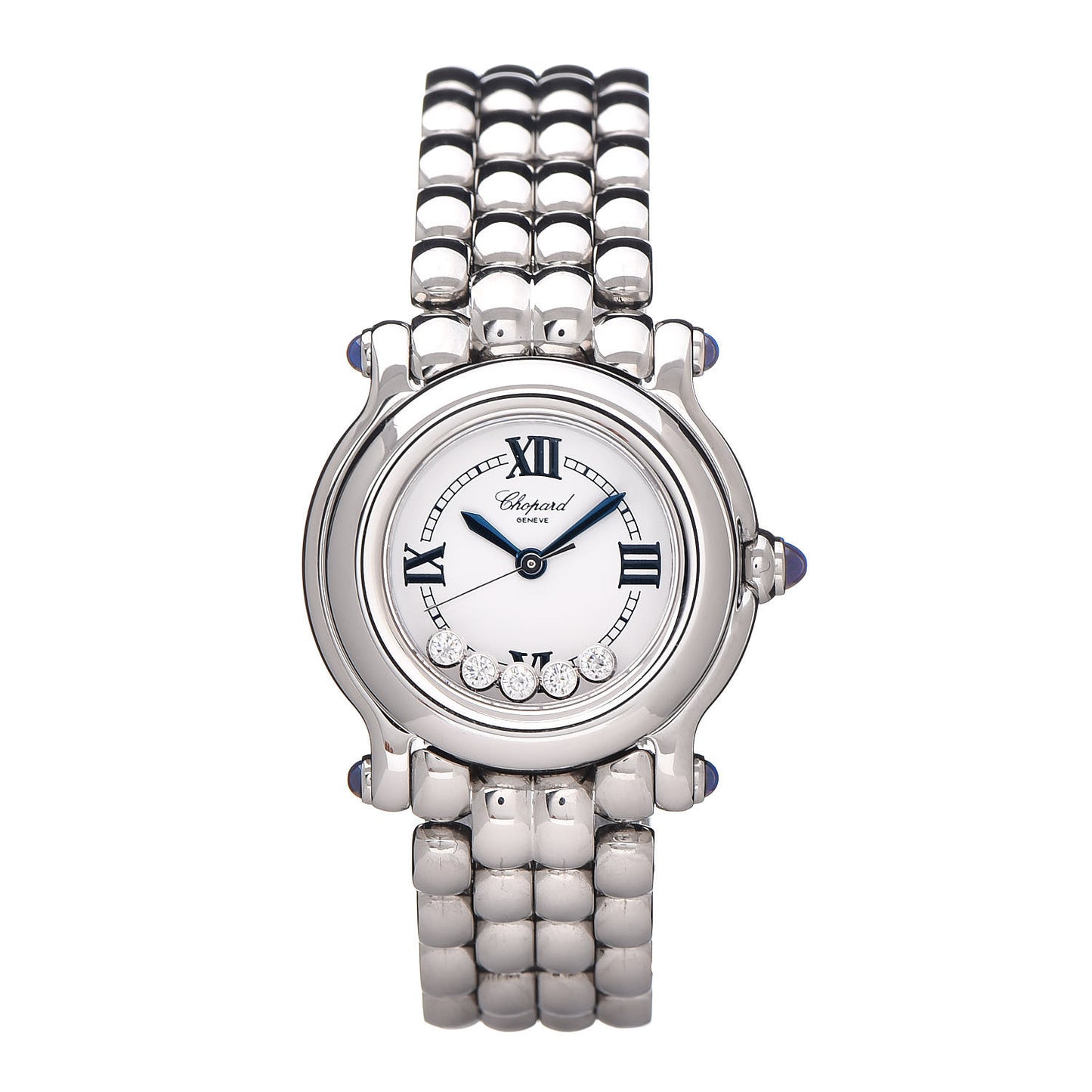 Stainless Steel 5 Diamond 26mm Happy Sport Quartz Watch