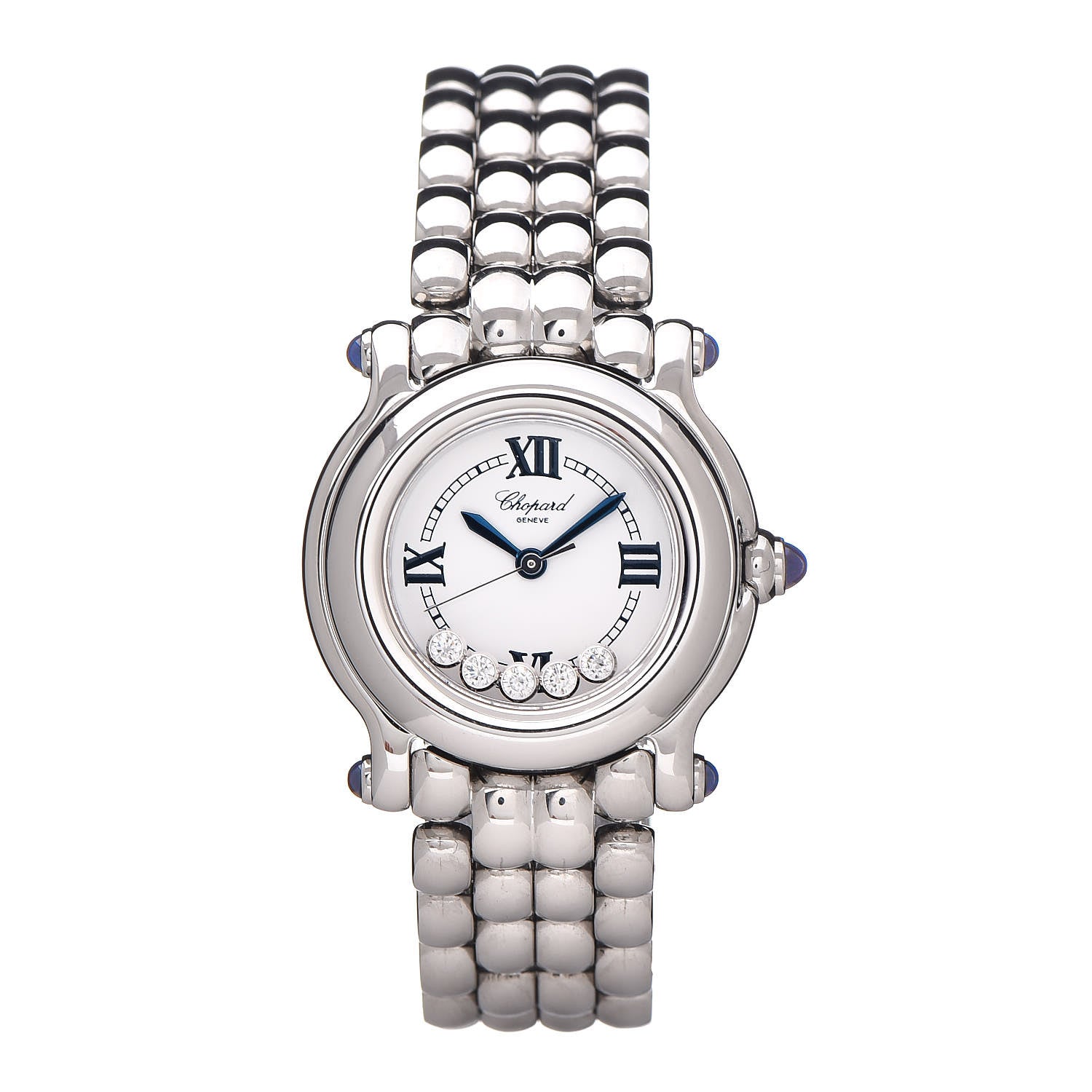 Chopard Stainless Steel 5 Diamond 26mm Happy Sport Quartz Watch 1 of 7