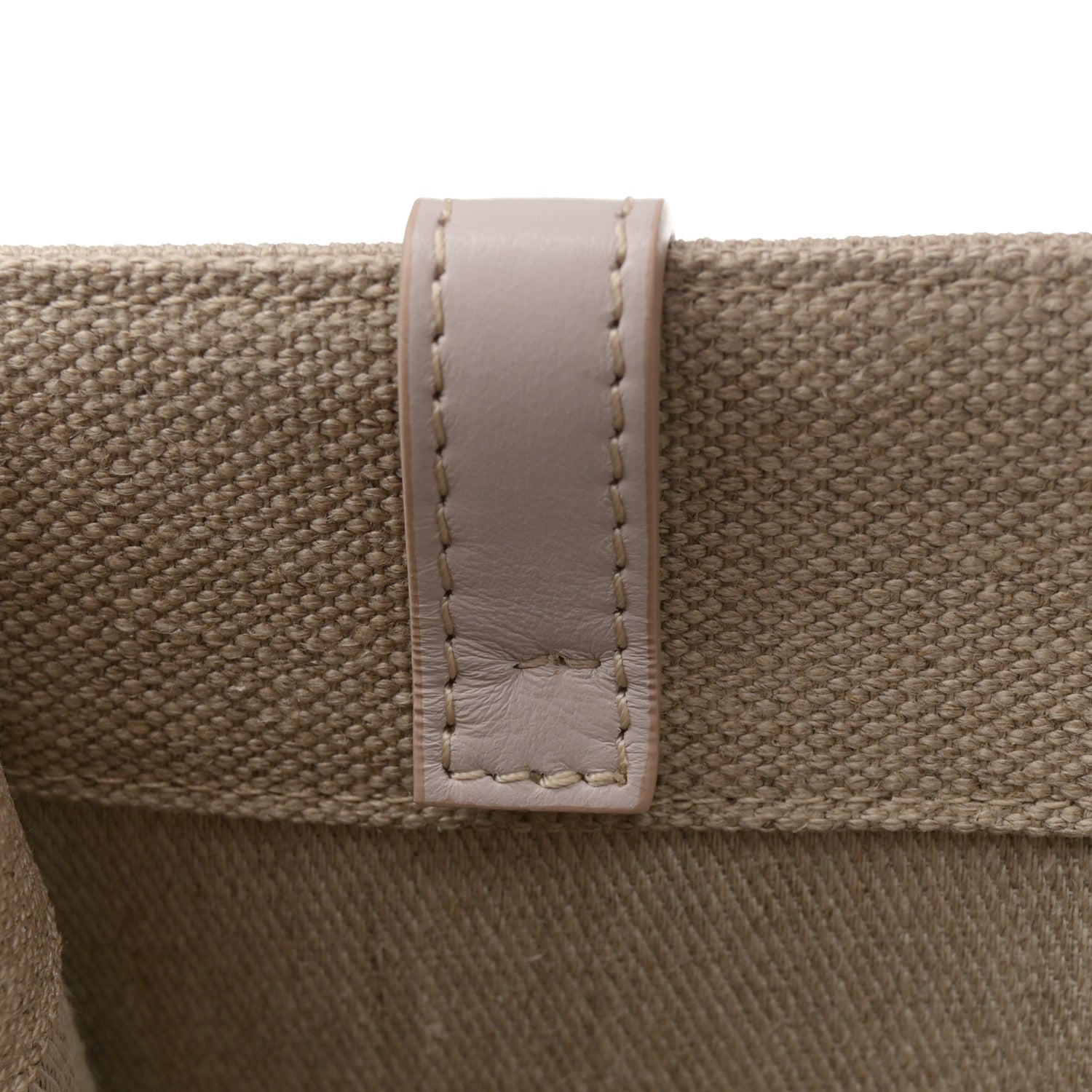 Chloe Linen Calfskin Medium Woody Ribbon Tote Cement Pink 14 of 14