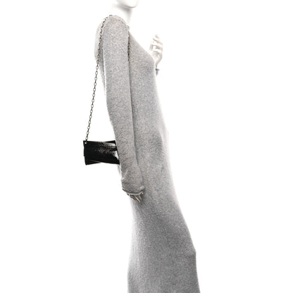 Christian Louboutin Patent Vog Small Loubitwist Clutch Black 2 of 9