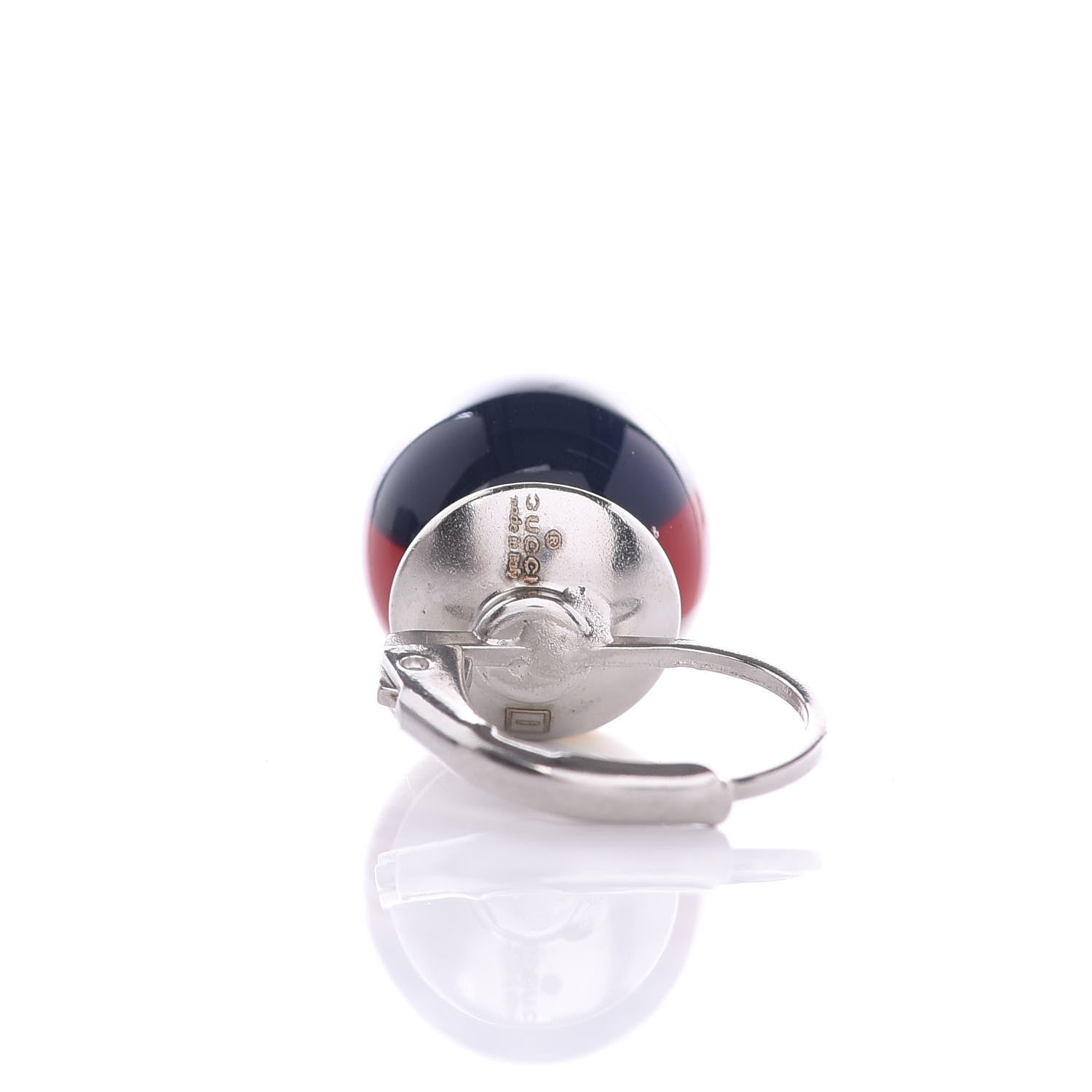Gucci Resin Web Drop Earrings Blue Red 4 of 6