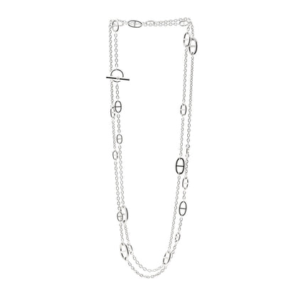 Hermes Sterling Silver Farandole Necklace 160 3 of 6