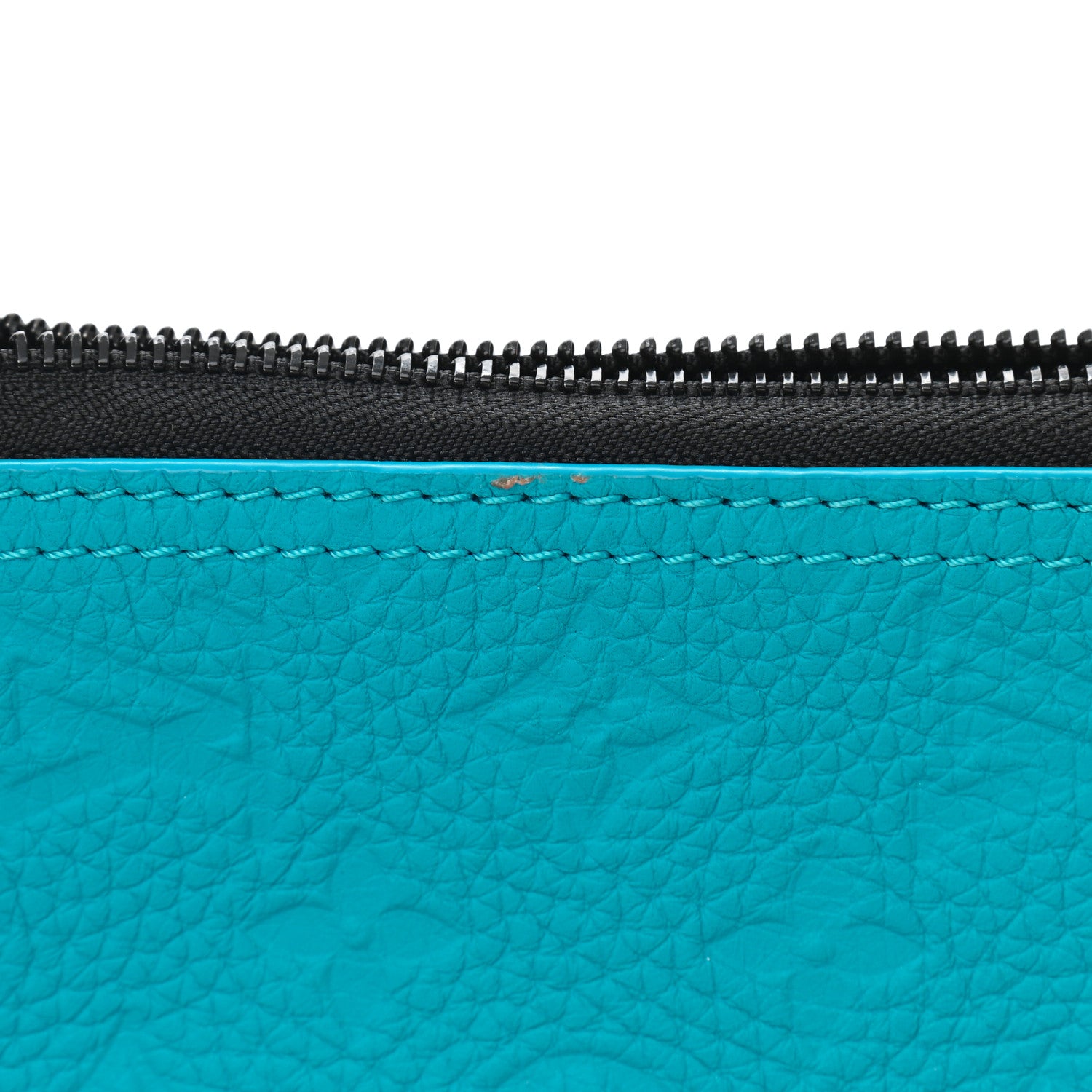 Louis Vuitton Taurillon Monogram Triangle Messenger Turquoise 7 of 9
