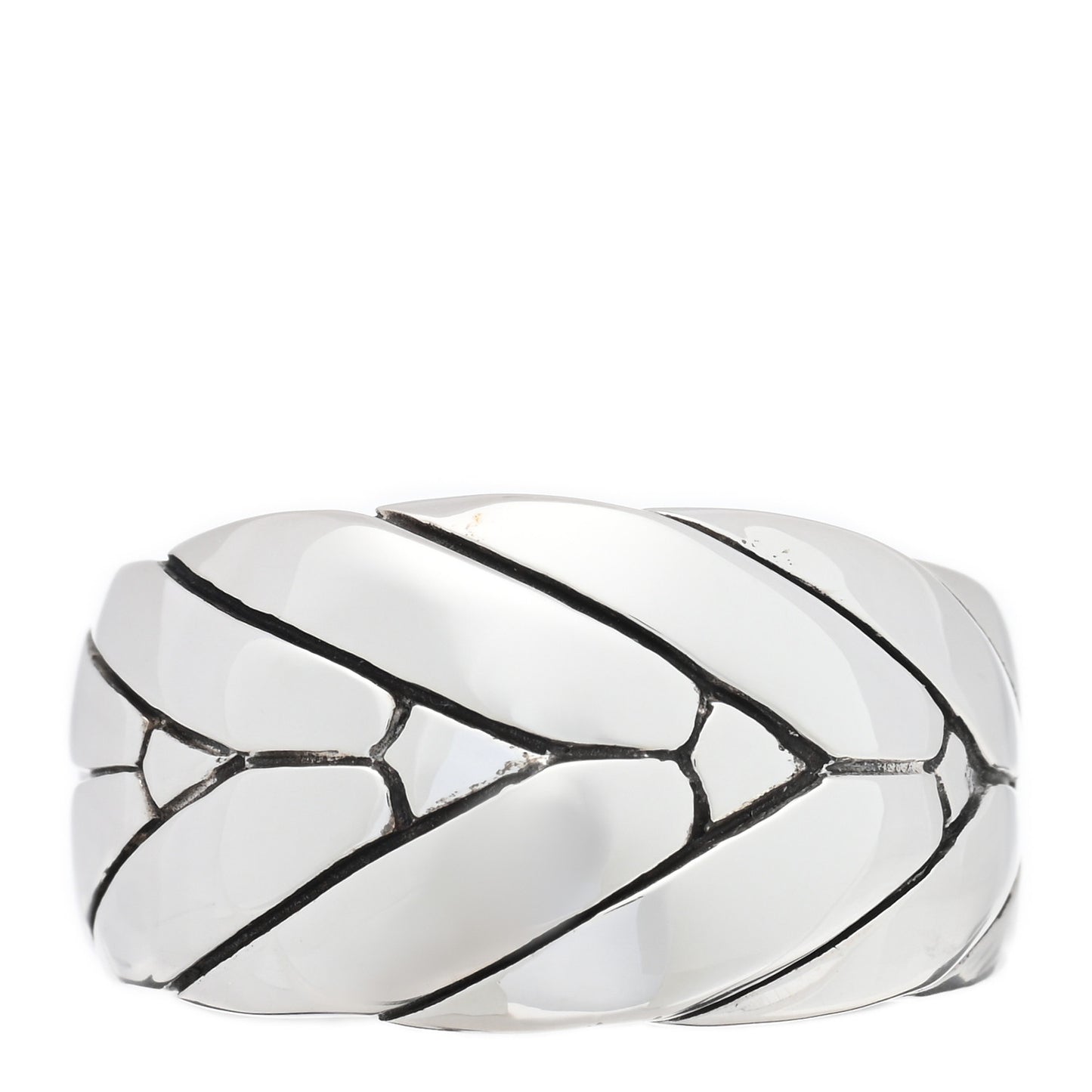 Sterling Silver Modern Chain Band Ring 57 8