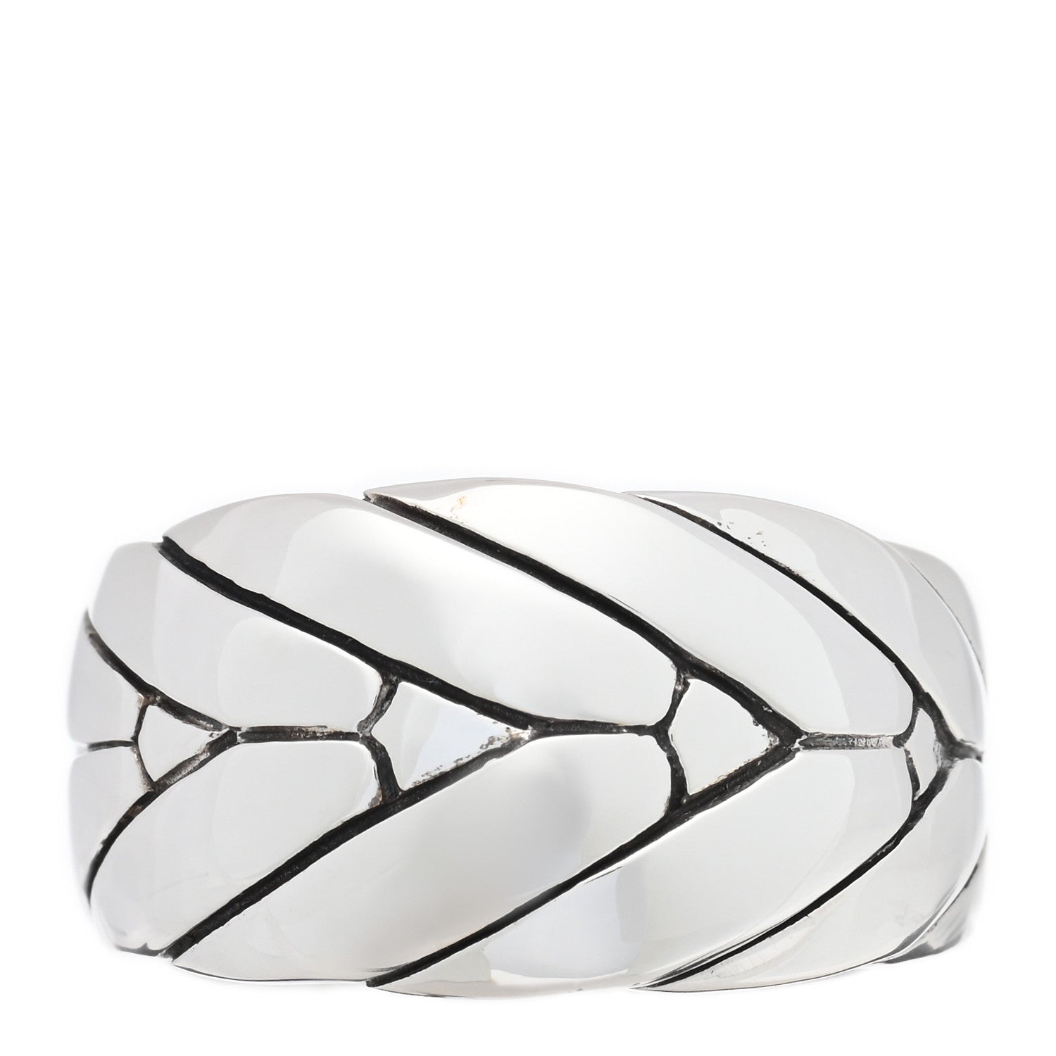 John Hardy Sterling Silver Modern Chain Band Ring 57 8 1 of 4