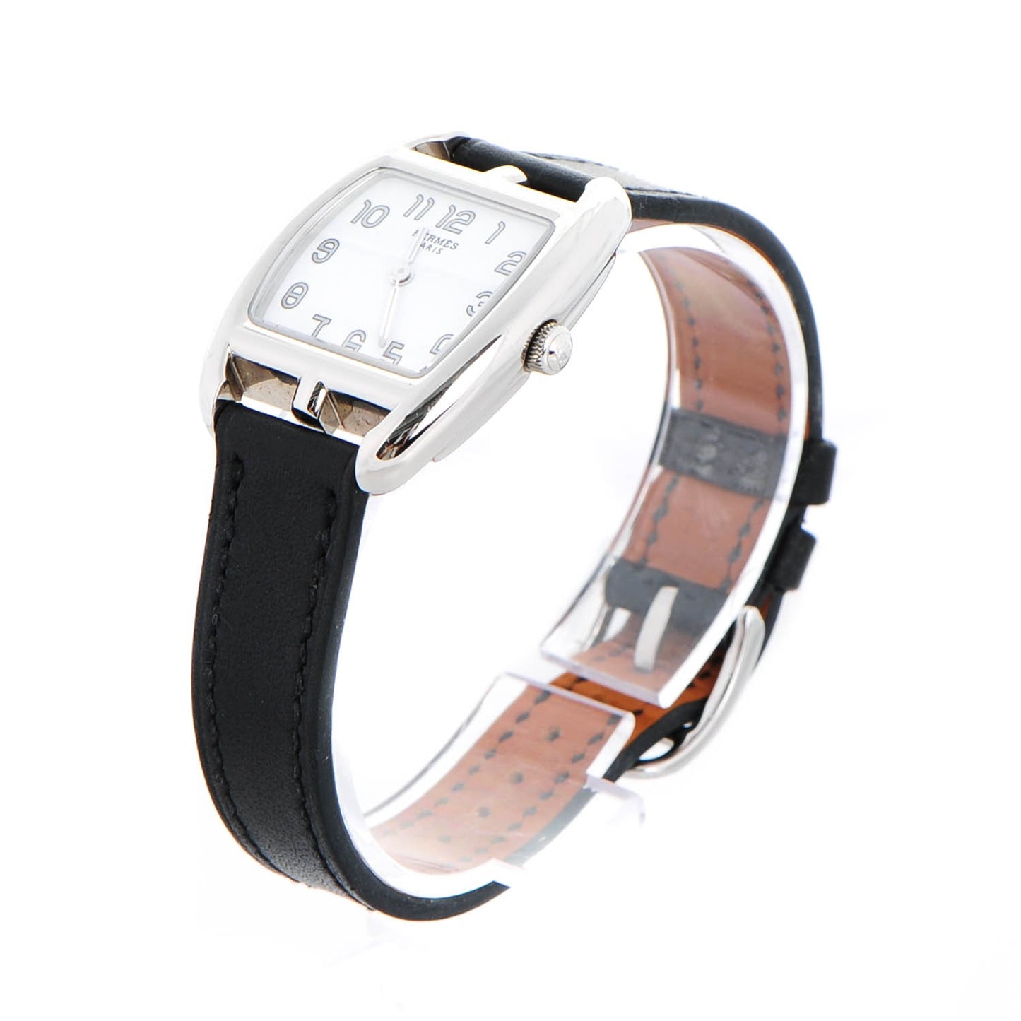 Stainless Steel Barenia 26mm Cape Cod Tonneau Quartz Watch Noir