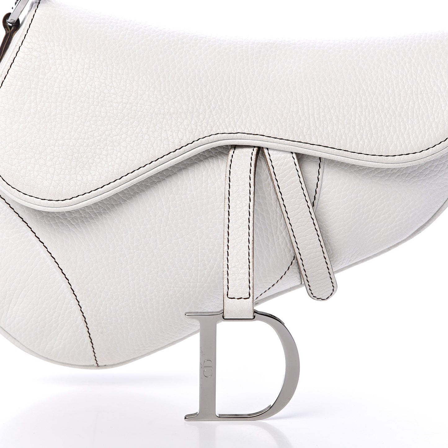 Calfskin Saddle Bag White