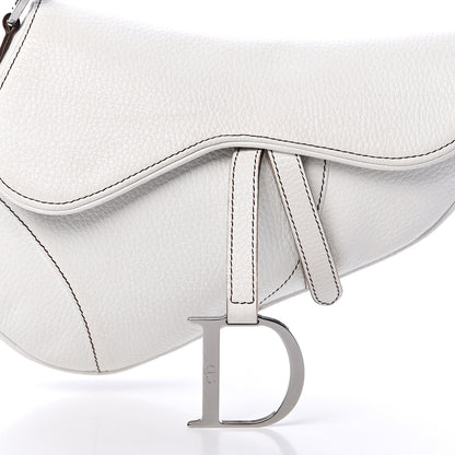 Christian Dior Calfskin Saddle Bag White 7 of 19