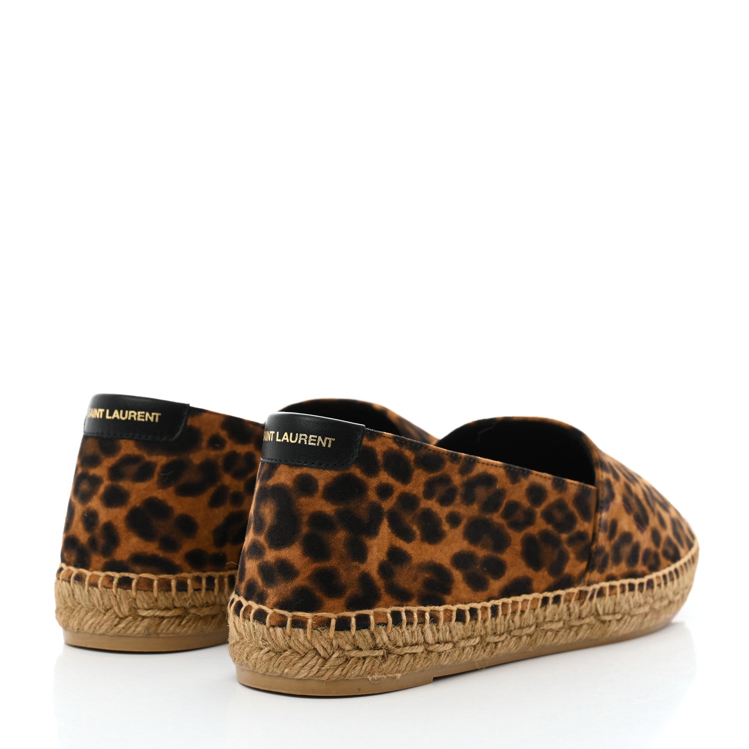 Saint Laurent Suede Leopard Print Espadrilles 40 4 of 9