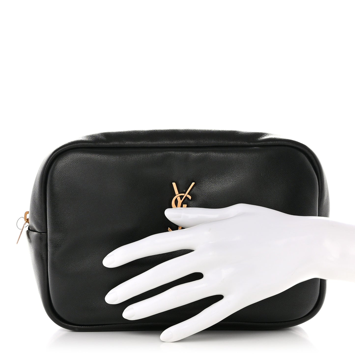 Lambskin Calypso Cosmetic Case Black