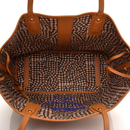 MCM Visetos Medium Liz Reversible Shopper Tote Cognac 7 of 12