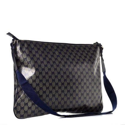 Gucci Crystal Monogram Messenger Bag Navy 3 of 9