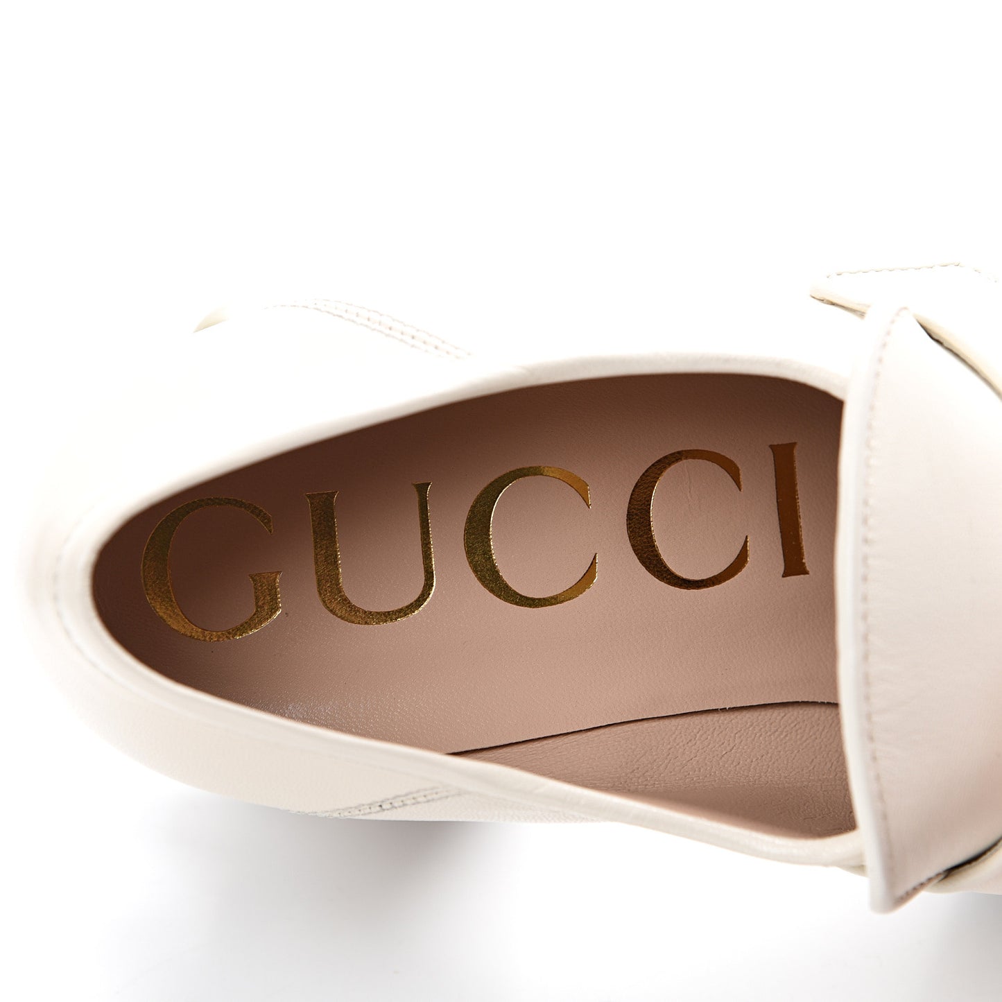 Malaga Kid Pearl Studded Vegas Platform Loafers 39 Mystic White