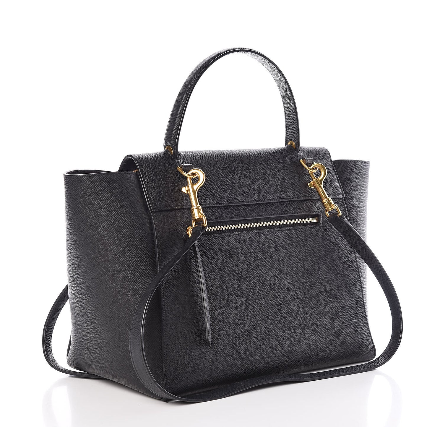Grained Calfskin Mini Belt Bag Black