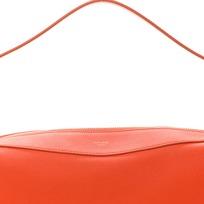 Celine Supple Calfskin Medium Romy Shoulder Bag Pop Orange 9 of 12