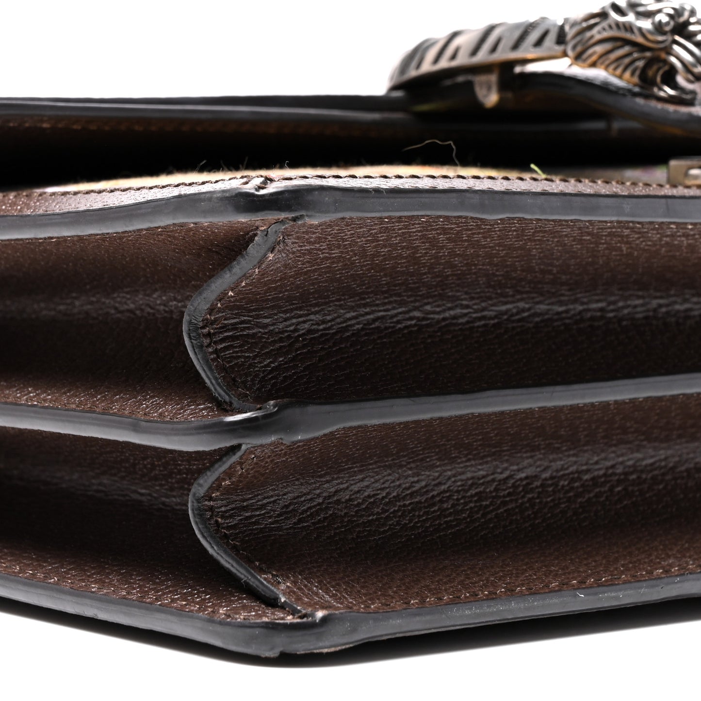 Monogram Jumbo GG Textured Dollar Calfskin Embroidered Small Dionysus Shoulder Bag Camel Ebony New Acero Multicolor