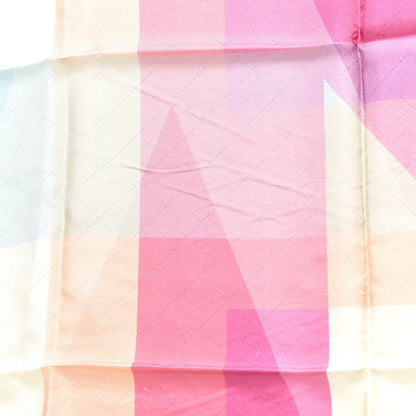Chanel Silk CC Logo Print Scarf Multicolor 4 of 5