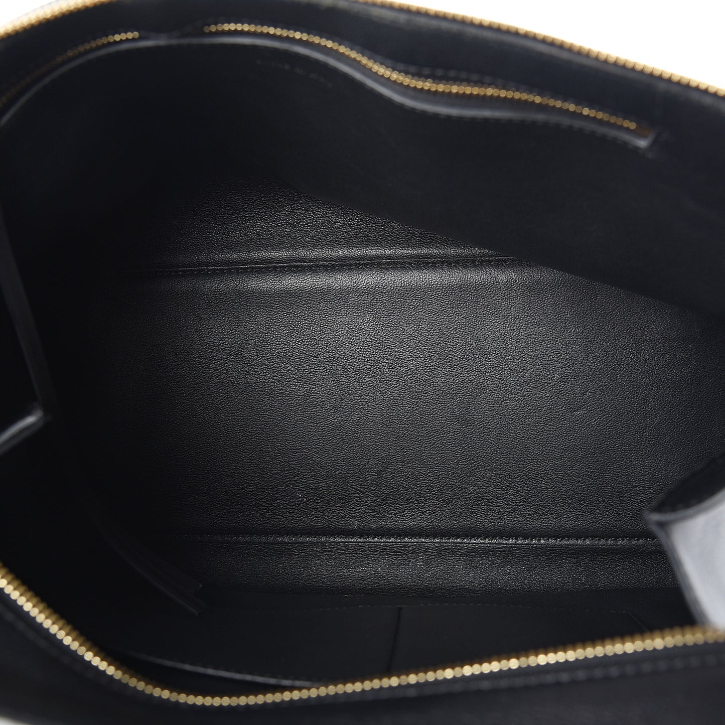 Supple Calfskin Medium Edge Shoulder Bag Black