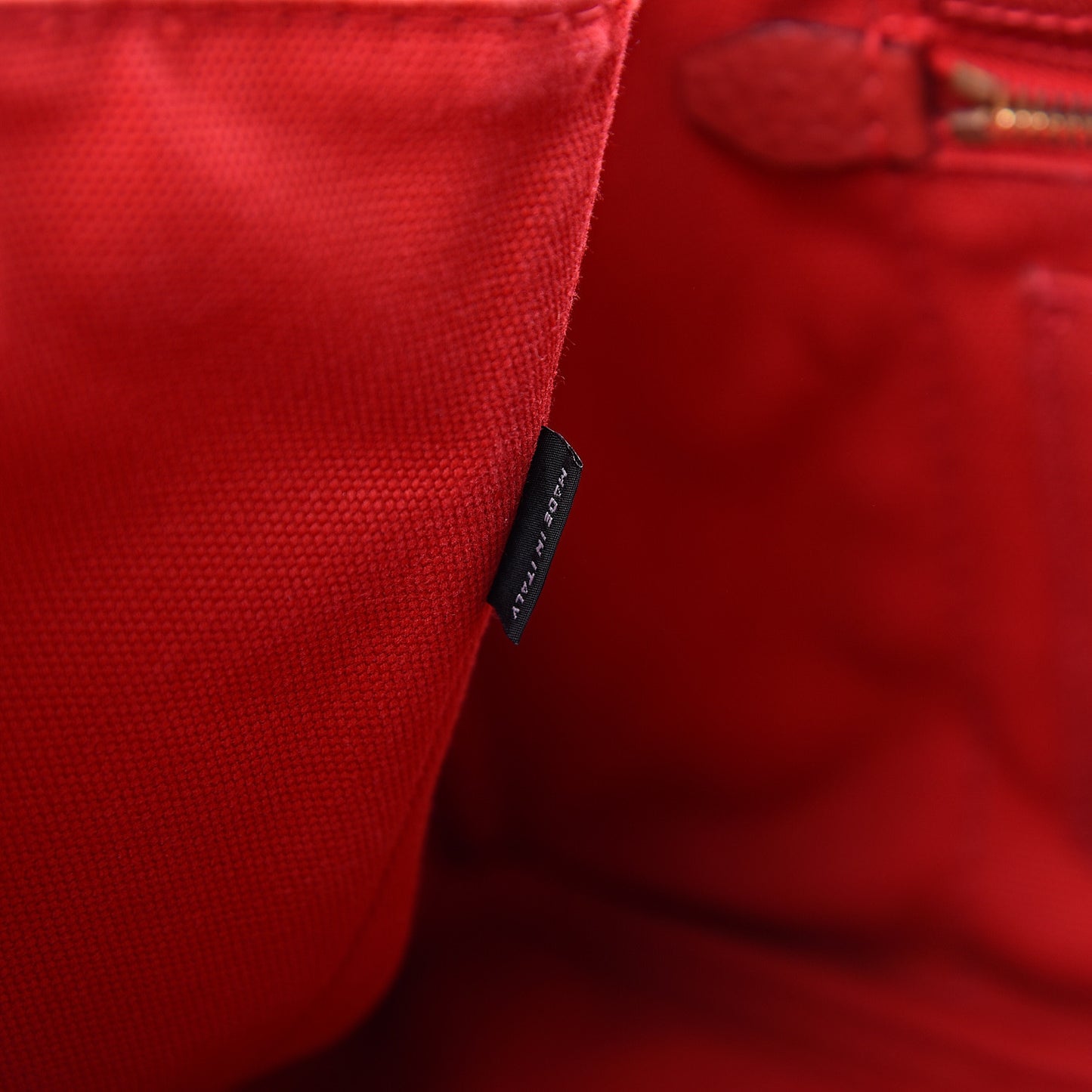 Canapa Logo Shopping Tote Rosso